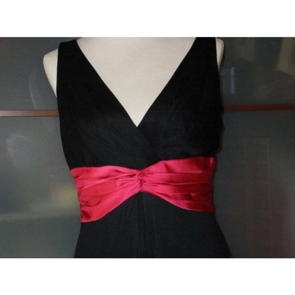 Kay Unger Twist Satin Waist Cocktail Dress 12 NEW - Picture 2 of 9